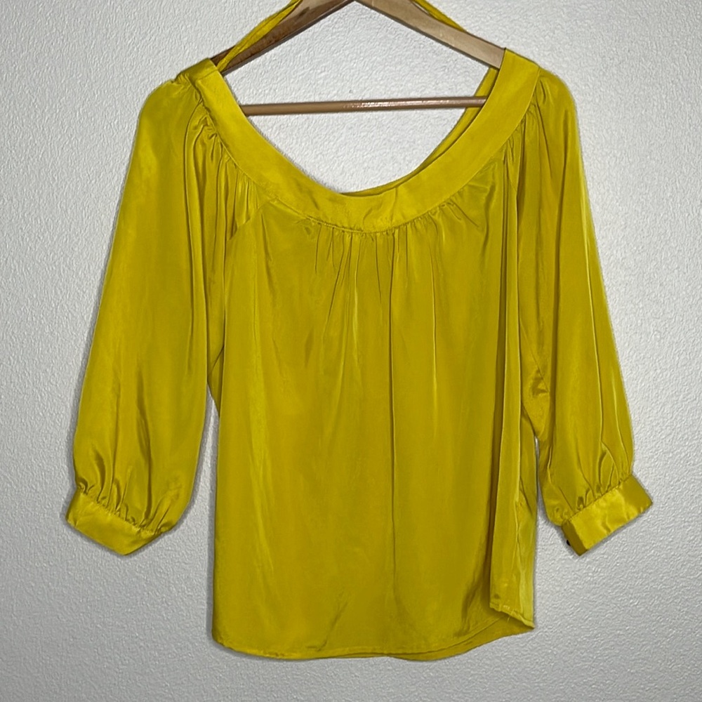Maeve Yanna Off the Shoulder Yellow Blouse